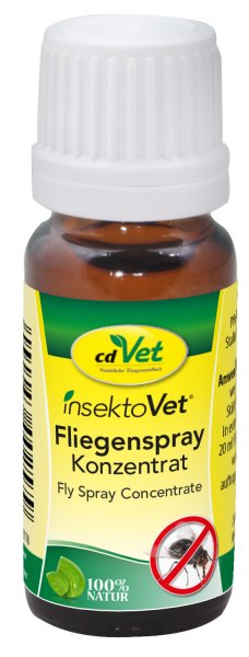 cdVet Fliegenspray Konzentrat 10 ml – Natürlicher Insektenschutz für Dein Tier